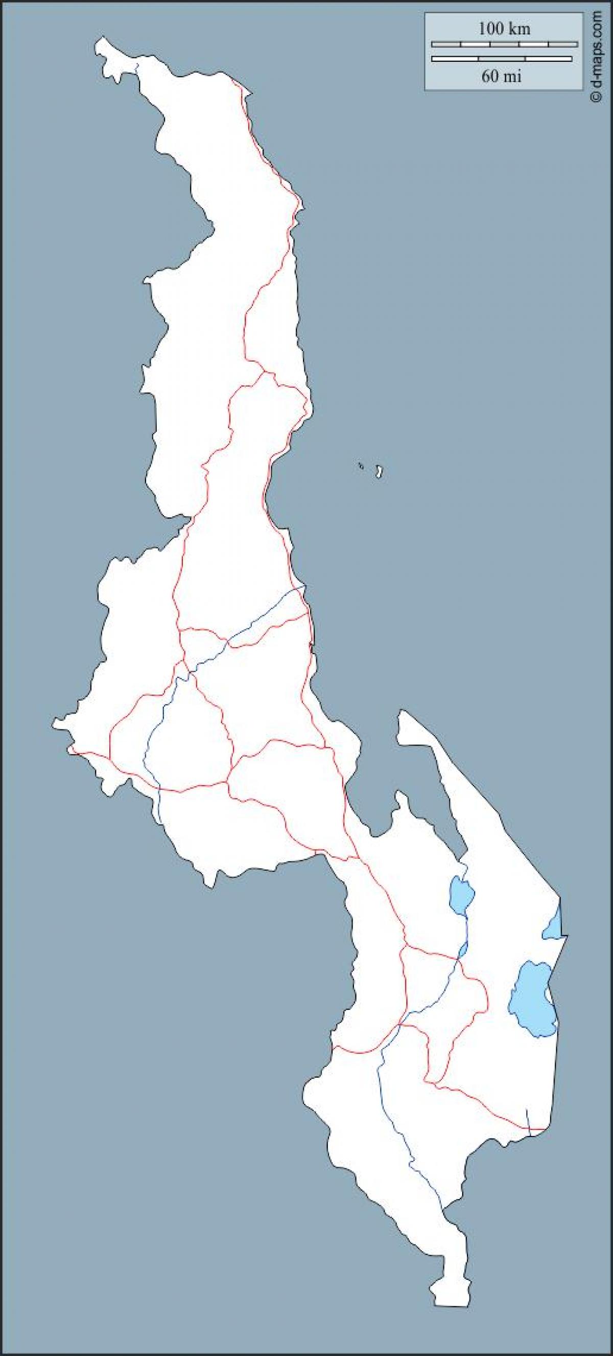карта Малаві карті план
